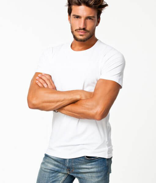 mens white tee